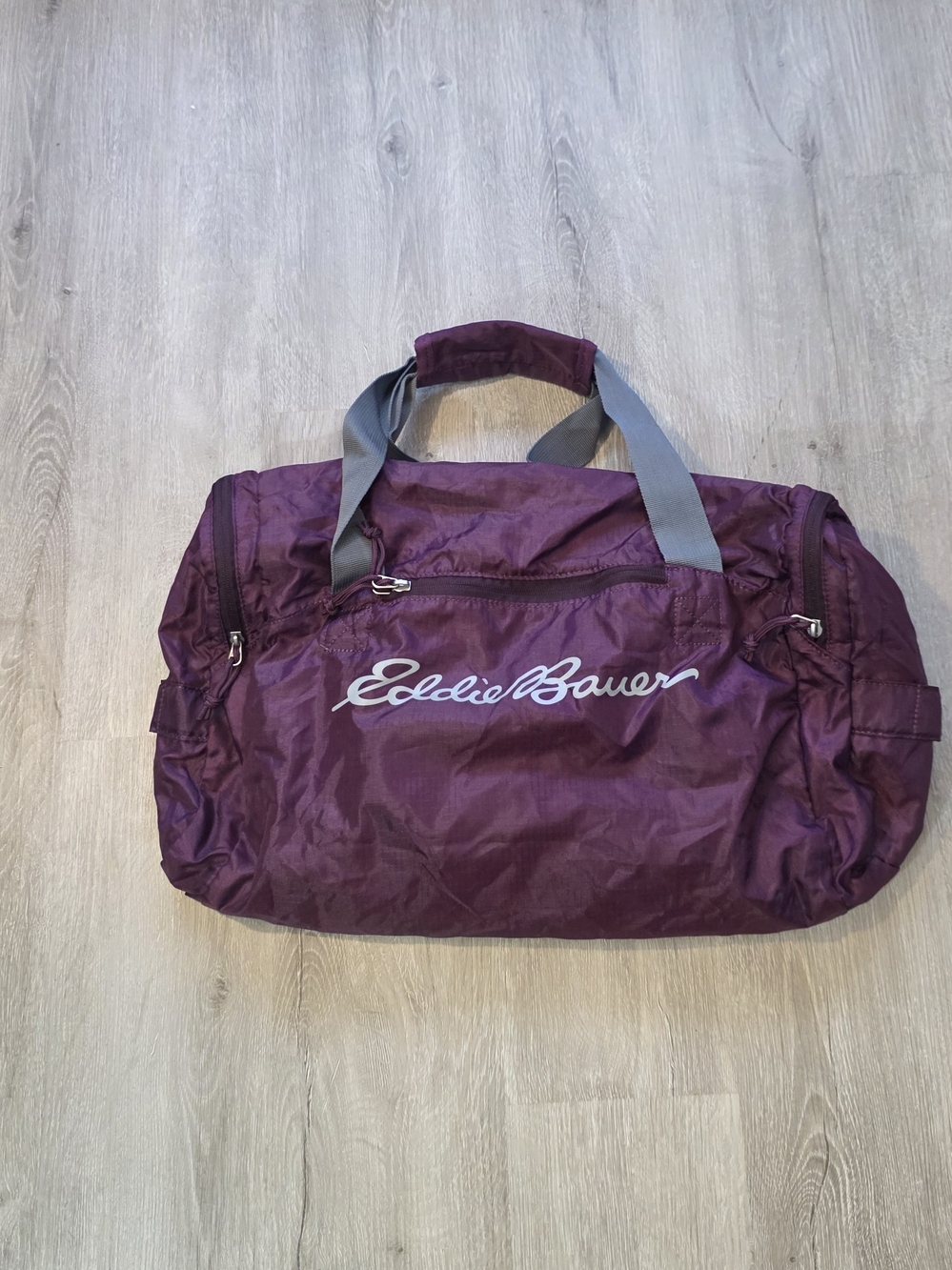 Eddie Bauer Unisex Stowaway 40L Burgandy Travel Duffle Bag